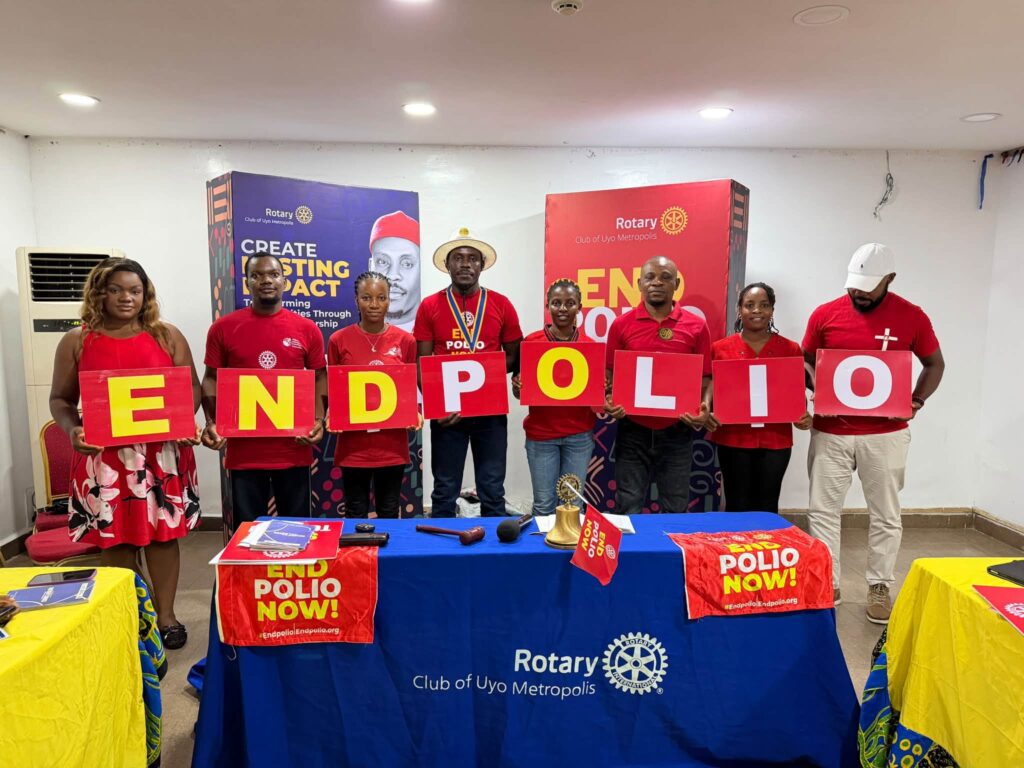 Rotary Club of Uyo Metropolis End Polio Fellowship, October 2026.